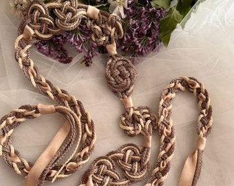 Handfasting Cord,Traditional Celtic,Custom Infinity Love Knot Wedding Handtying Cord,Rope,Satin Ribbon