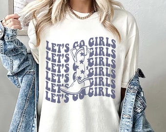 T-shirt med inspiration från tjejer, möhippa för lantliga kvinnor, möhippa för Nashville, brudtärna för Texas, möhippa för västerländskt ursprung