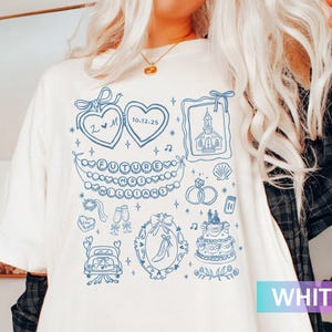 Maglietta personalizzata &quot;Futura Signora&quot;, colori comfort, &quot;Andare in cappella&quot; e &quot;Sposarsi&quot;, girocollo, regalo per neo-fidanzati, addio al nubilato, futura sposa