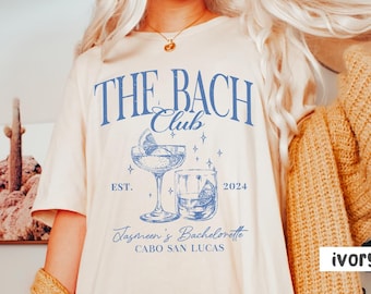 Cocktail Bachelorette Shirt, Bach Trip shirt, Custom Last name shirt, Bride Party Gift, Luxury Bach, Bachelorette Merch, Las Vegas Bach Trip
