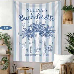 Custom Beach Bachelorette Backdrop, Beach Bach Banner, Coastal Bachelorette Party Decor, Custom Location Bachelorette, Toast on the Coast