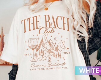 Vintage Camp Bachelorette Shirt Custom Camping Bachelorette Party Shirts Mountain Bride Tee Retro Lake Themed Bridal Party Gifts Hiking Tees
