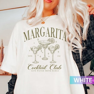 Margarita Shirt, Bartender Gift, Margarita Lover Sweatshirt, Preppy Cocktail Tshirt, Tequila Drinking Sweater, Margarita Girl Group Tee