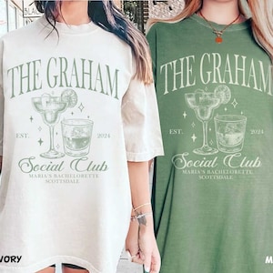 Bachelorette Party Shirts, Last Name Bachelorette Shirts, Custom Bachelorette Shirts, Personalized Luxury Bachelorette, Social Club Bach