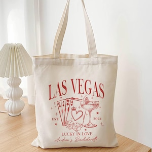 Bolsa de despedida de soltera de Las Vegas, bolsa Lucky in Love, regalos de despedida de soltera de Las Vegas, bolsas de dama de honor, regalos de fiesta de Las Vegas, regalo de dama de honor, regalo de despedida de soltera