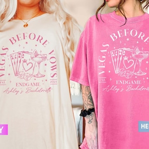 Vegas Bachelorette shirts, Custom Location Bachelorette Party Shirts, Vegas Before Vows, Las Vegas Bach Trip Tee, Casino Bachelorette Shirt