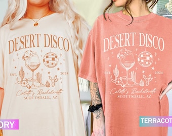 Disco Cowgirl Bachelorette Shirt, Desert Disco Shirt, Scottsdale Arizona Bachelorette Shirts, Bridal Party Gift, Last Disco Girls Trip Shirt