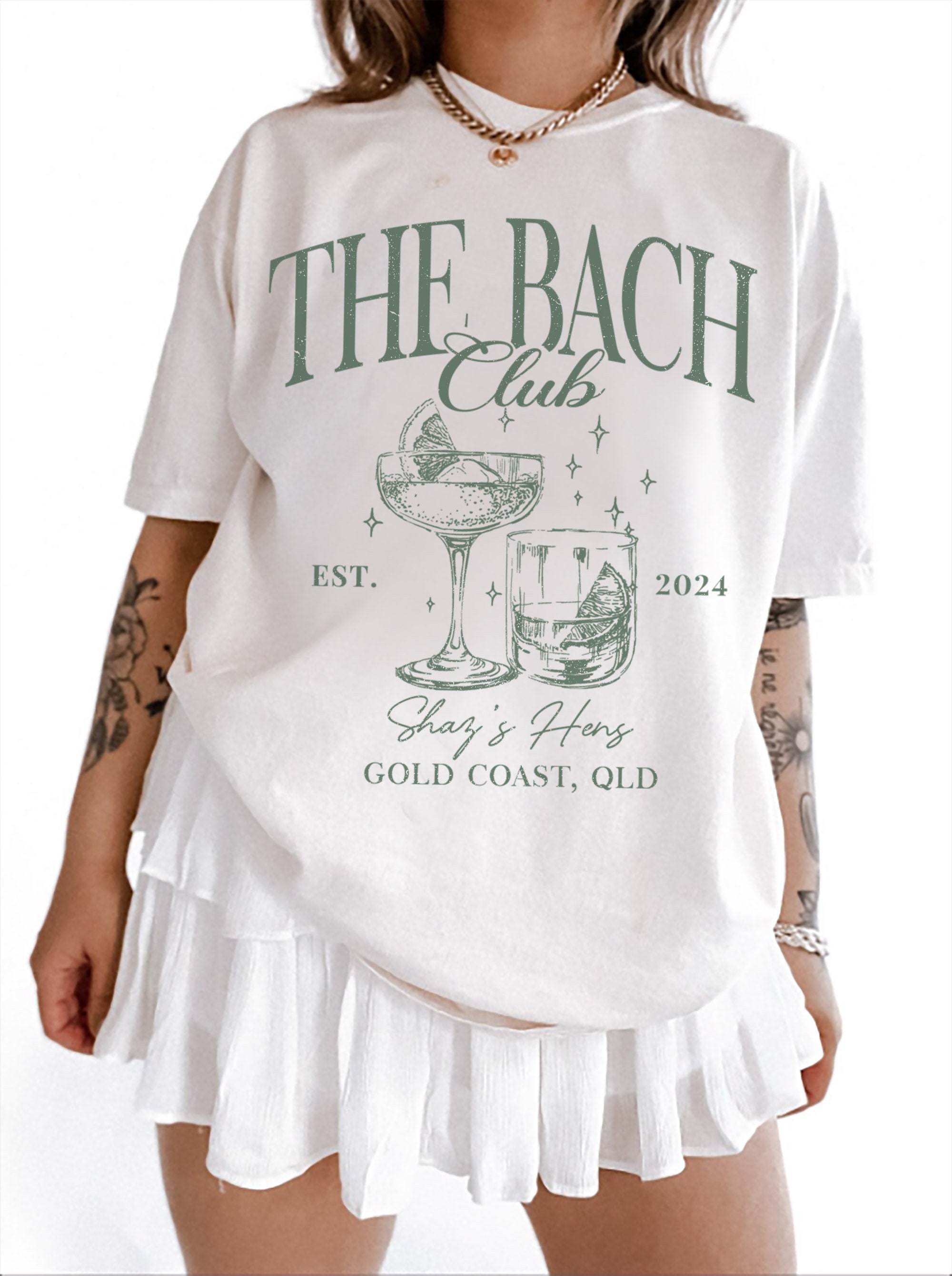 Social Club Luxury Bachelorette Party Shirts (Personalizable...