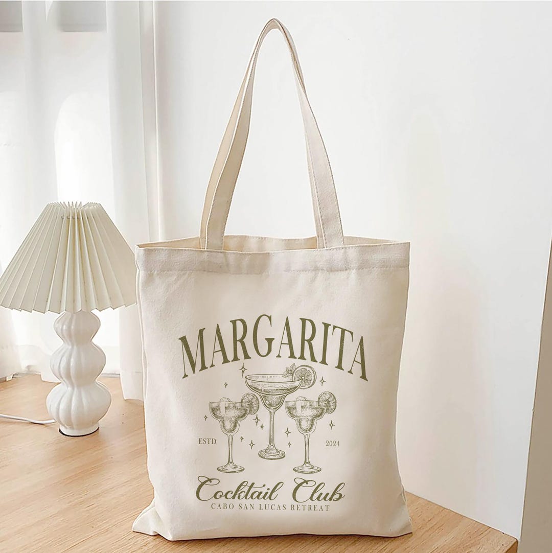 Margarita Bachelorette Tote - Save Water Drink Margs - Margs and ...