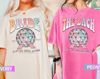 Custom Epcot Bachelorette Party Shirt, Bride Squad, Bride Crew Shirts, Epcot Bride Shirt, Team Bride Shirt, Bridesmaid Gift Girls Trip Shirt