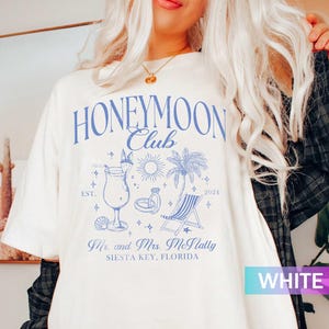 Honeymoon Shirt, His and Hers Shirts, Just Married Tshirt, Preppy Honeymooning Shirt, Matching Couple Outfit, Mr and Mrs Vacation Shirts