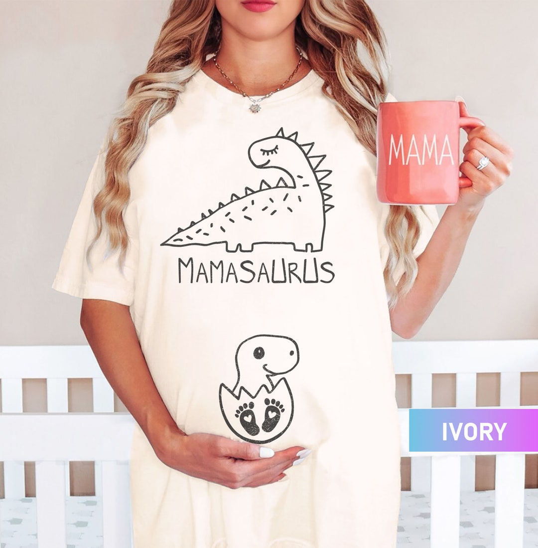 Camiseta Divertida De Dinosaurio Para Mamá - Manga Corta, Estampado Mamasaurus, Varios Talles