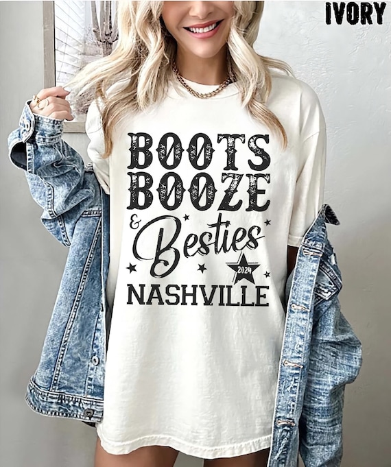 Boots Booze and Besties Shirt, Nashville Girl Trip Shirt, Boots Booze Shirt, Bachelorette Party Tee, Girls Trip Shirts, Nash Bash Shirt