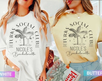 Miami Bachelorette Shirt, Custom Bachelorette Merch, Cocktail Bachelorette Shirt, Miami Social Club, Beach Bach Trip shirt, Bridal Party Tee