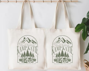 Camp Bachelorette Tote for Camp Bachelorette Party Favor Bag for Bridesmaids Camping Tote Bachelorette Party Favor Bags