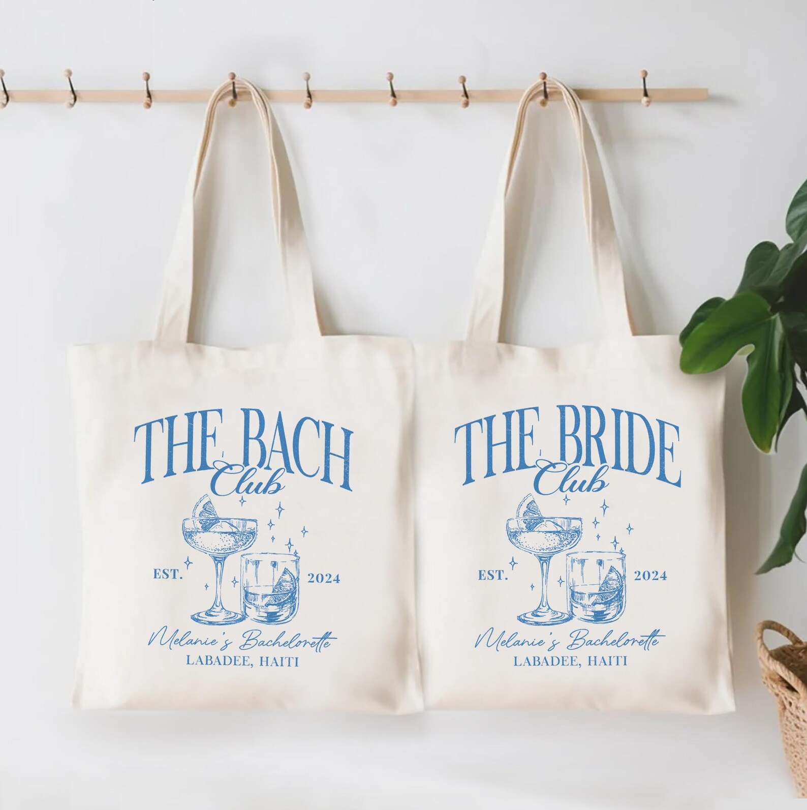 Custom Bachelorette Totes, Club Bachelorette Tote, Beach Bachelorette ...