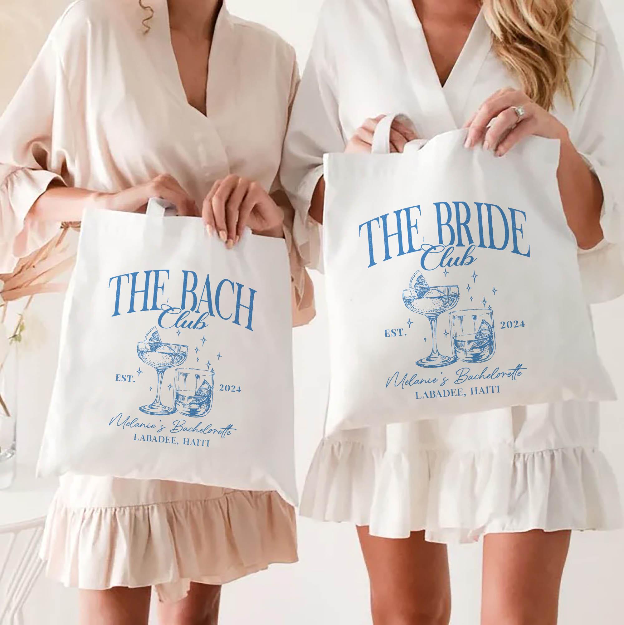 Custom Bachelorette Totes, Club Bachelorette Tote, Beach Bachelorette ...