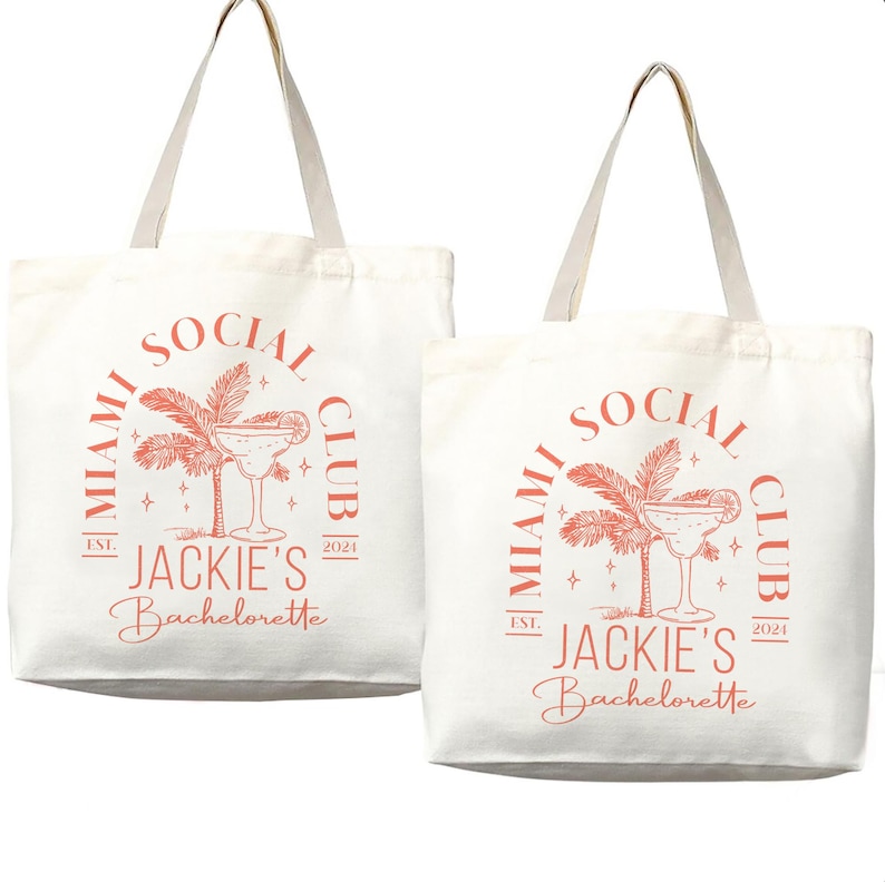 Custom Bachelorette Tote, Beach Bachelorette Tote Bag, Bridal Party ...