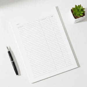 Minimalistisk inkorgsplaneringssida | Ren aktivitetsorganisatör (digital nedladdning)