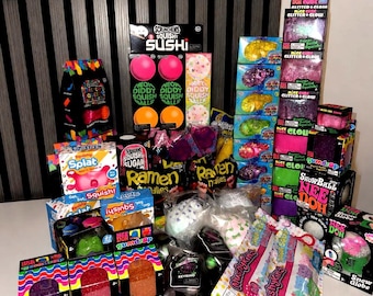NEW Mystery squishy bundle with an official Needoh squishy 5 itens + custom bag