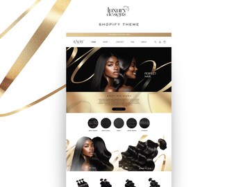 Luxury Shopify Theme: Hair Bundles & Wig Business