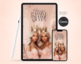 Modello di copertina per ebook modificabile: design per business planner (Canva)