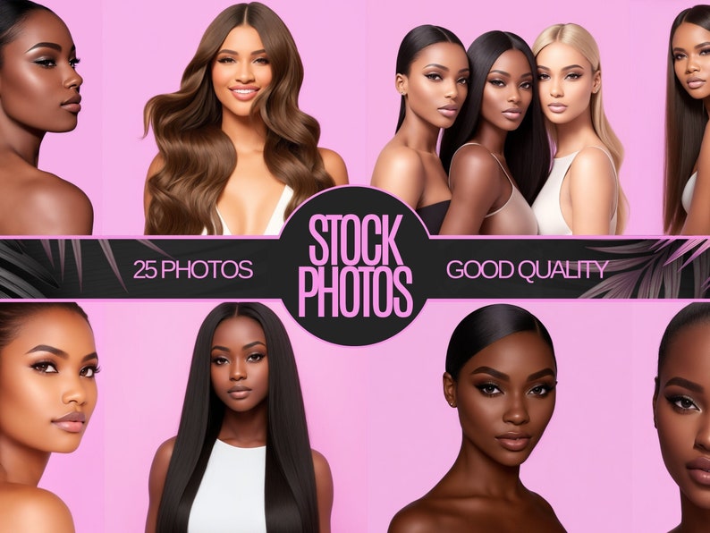 Beauty Wig Model Stock Photos: AI Photography, Commercial Use (25 Photos) image 1