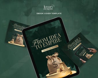 Wealth Building Ebook Cover Template: Canva Design (Digital Download)