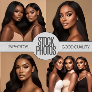 25 Beauty Wig Model Stock Photos: AI Commercial Use (Digital Download)