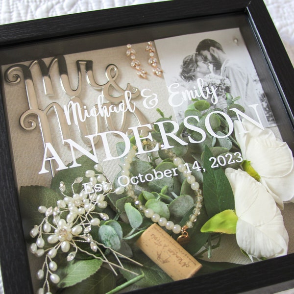Wedding Shadow Box Etsy