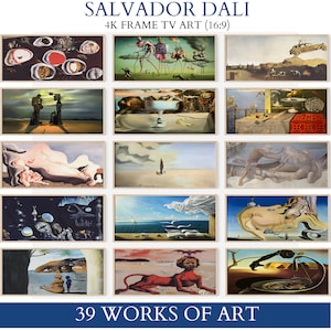 Samsung Frame TV art store, Salvador Dali theatre and museum, Surrealism artwork techniques, contemporary artwork, 4k HD, Silverwood prints