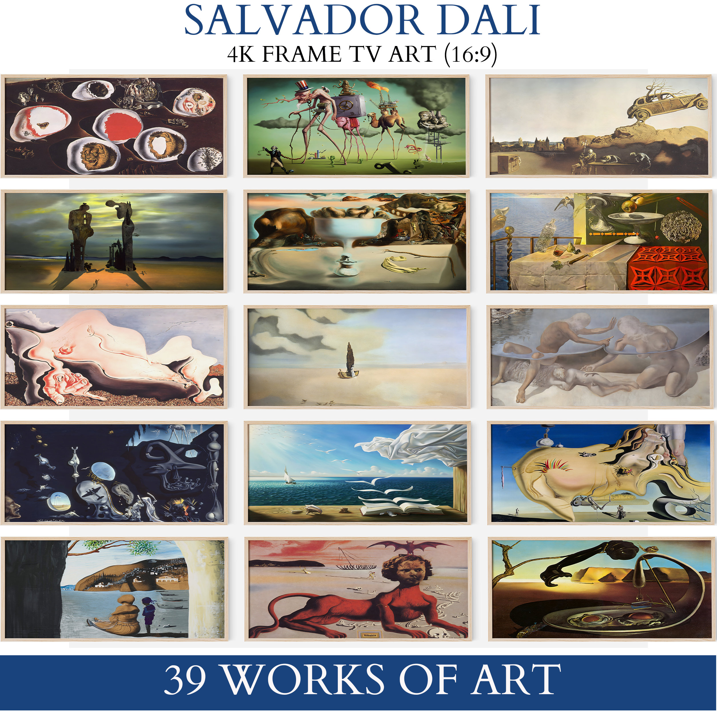 Samsung Frame TV Art Store Salvador Dali Theatre and Museum Etsy
