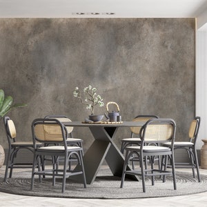 Beige Concrete Wall Mural, Torn and Grunge Design Wallpaper
