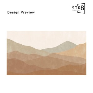 Minimalist Wallpaper Mural Abstract Peel Stick Neutral Mountains Desert Wall Paper Earthy Removable Landscape bild 4