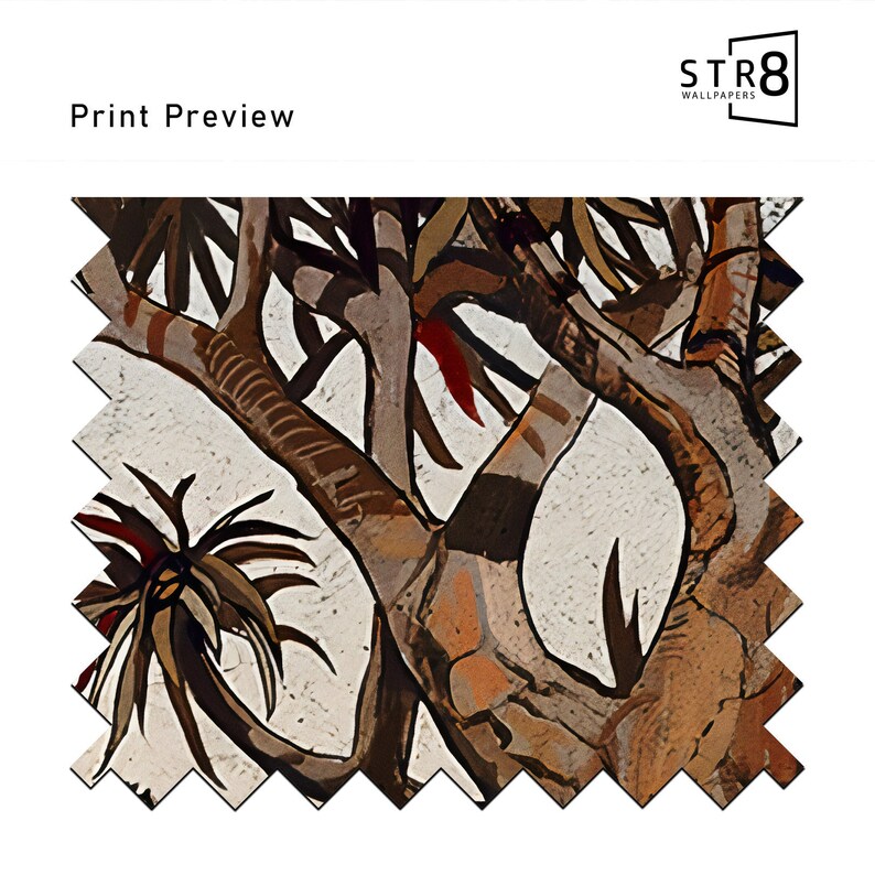 May include: A digital illustration of a tree with brown branches and a white background. The branches are stylized and have a painterly texture.