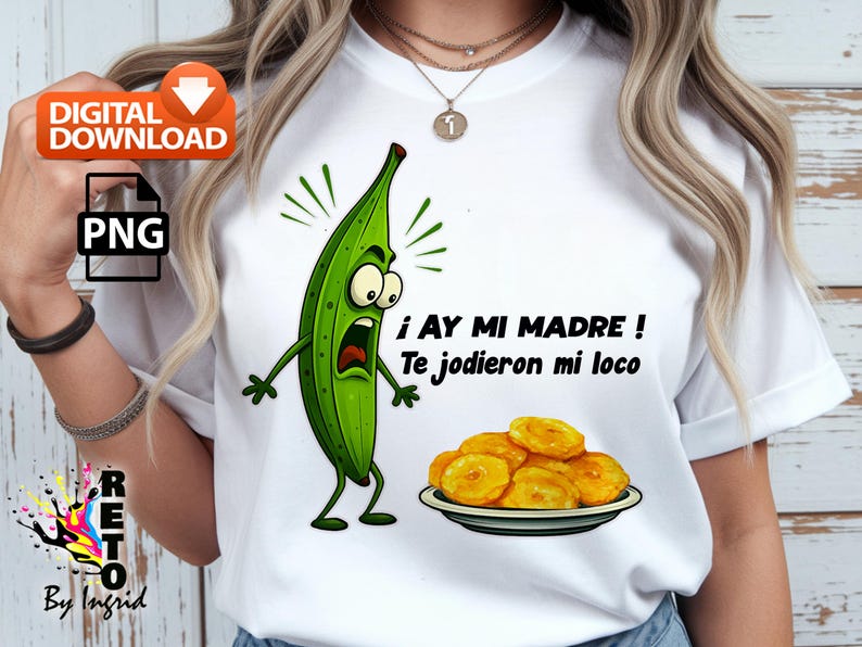 Dominican Plantain PNG: Creole Humor Sticker Design (digital Download ...