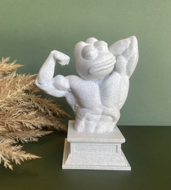 Jacked Pepe Statue - Etsy