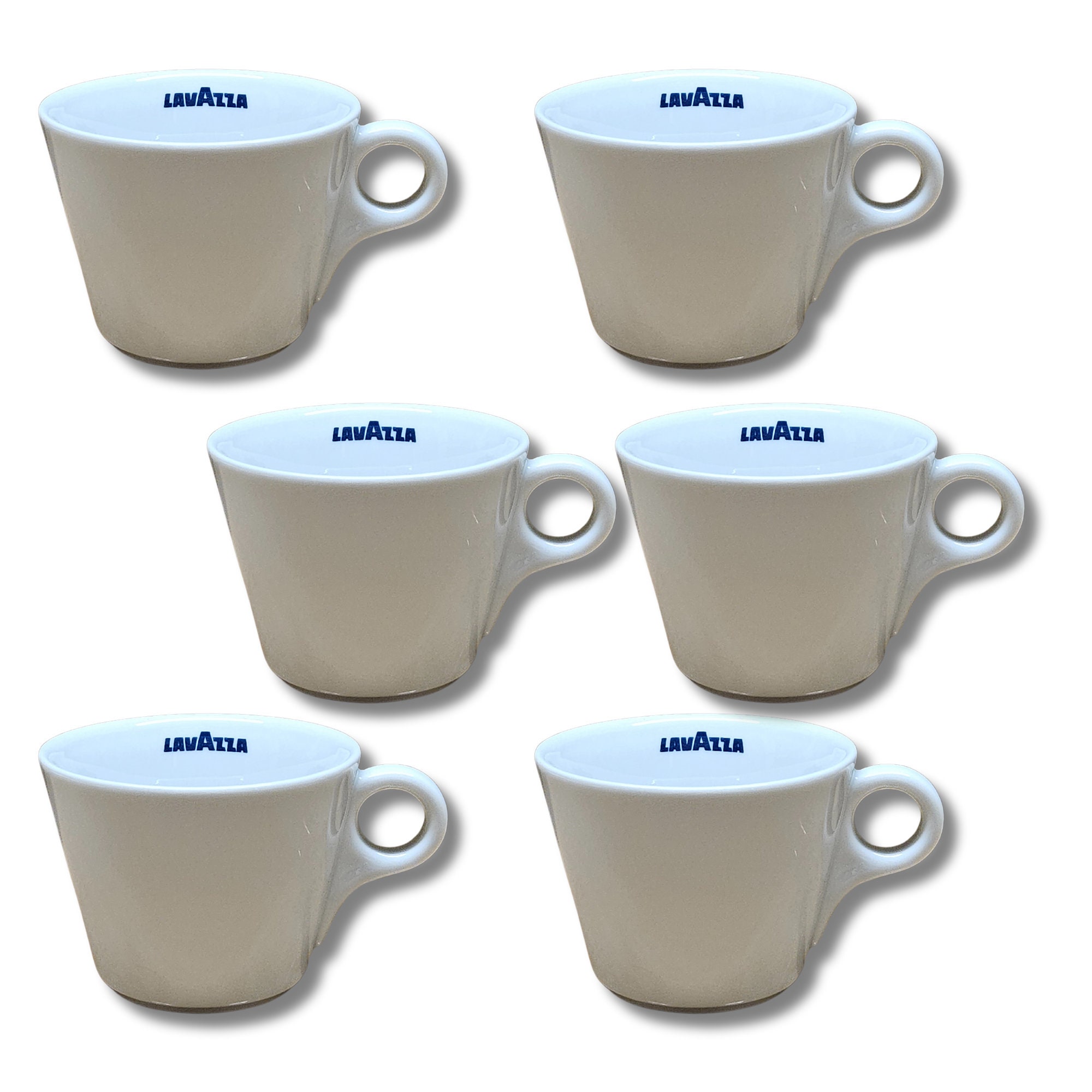 x3 Lavazza Cappuccino Cups Italian Coffee Mug Porcelain CUP Cafe Gift  Americano