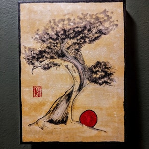 Traditional Sumi-e Painting - 6&quot;x8&quot;