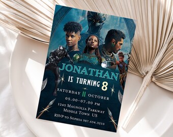 Printable Black Panther Birthday Party Invitation - Etsy
