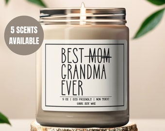 Best Mom Grandma Ever Candle Pregnancy Announcement Baby Announcement New Grandma Gift Future Grandma to Be Gift Pregnancy Reveal to Mother