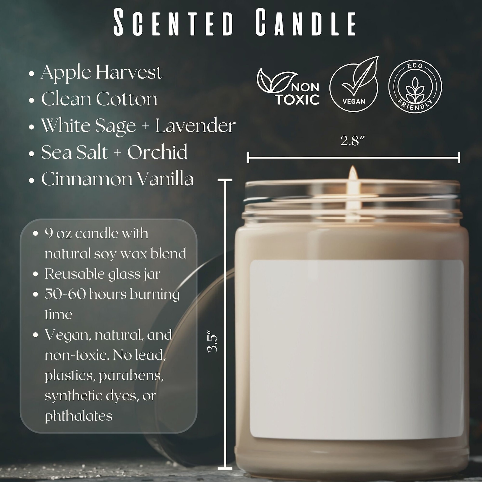 Zodiac Candle Birth Flower Candle Birthdate Candle Etsy