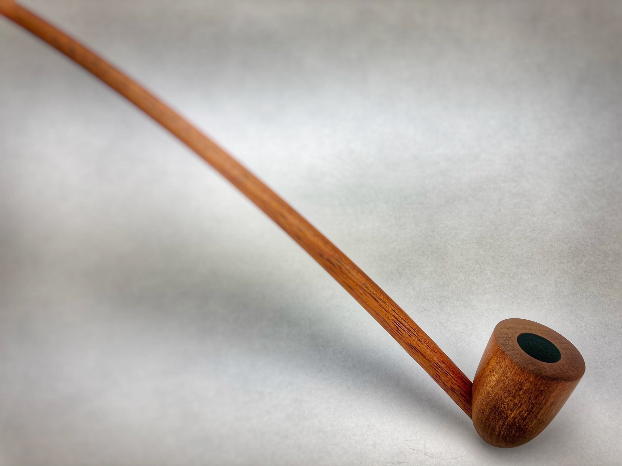 Long Stem Wizard Pipe Churchwarden Tobacco Smoking Handmade Smoking Gift Magic Fantasy Pipe Smooth British Tan