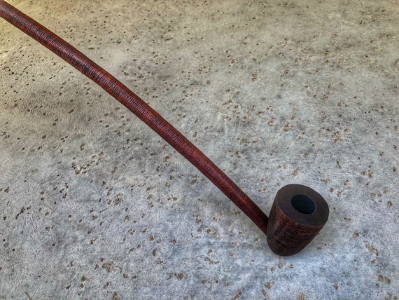 Handmade Churchwarden Tobacco Pipe: Long Stem Wizard Pipe