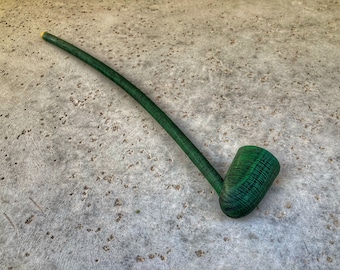 Pipa da tabacco artigianale "Wizard", con fascia verde
