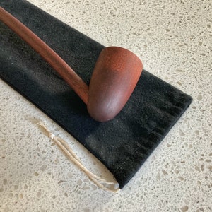 Set de regalo de pipa de mago de tallo largo con estuche negro medianoche