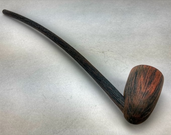 Long Stem Wizard Pipe: 16 inch Handmade Churchwarden Tobacco Pipe
