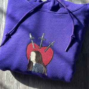 Agatha Three of Swords Embroidered Sweatshirt