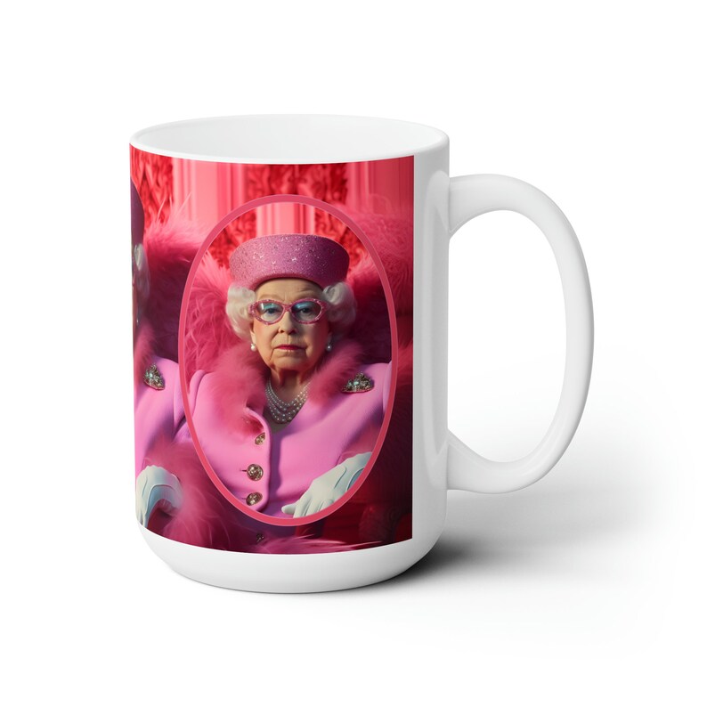 Queen Elizabeth II Coffee Mug | 15oz | Portrait | Fashion-inspired Mug ...