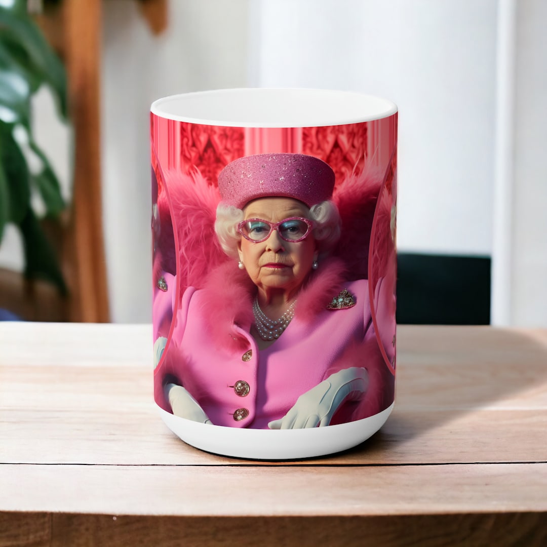 Queen Elizabeth II Coffee Mug | 15oz | Portrait | Fashion-inspired Mug ...
